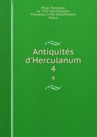Antiquits d`Herculanum. 4