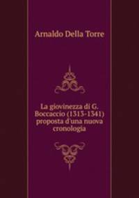 La giovinezza di G. Boccaccio (1313-1341) proposta d