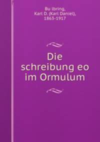 Die schreibung eo im Ormulum