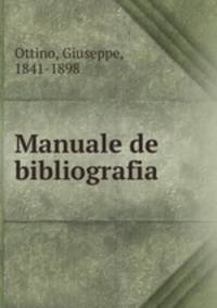 Manuale de bibliografia