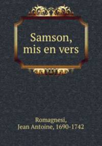 Samson, mis en vers