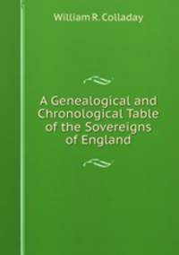 A Genealogical and Chronological Table of the Sovereigns of England