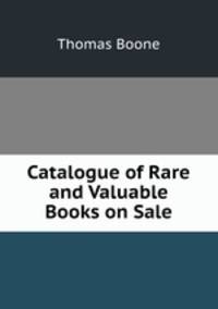Catalogue of Rare and Valuable Books on Sale