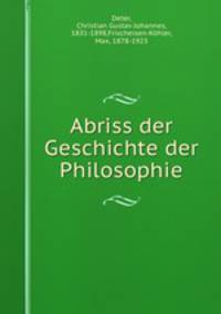 Abriss der Geschichte der Philosophie