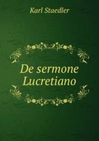 De sermone Lucretiano.