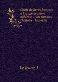 Choix de livres francois a l