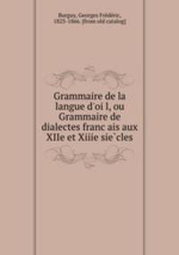 Grammaire de la langue d