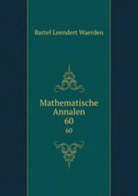 Mathematische Annalen. 60