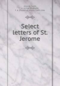 Select letters of St. Jerome