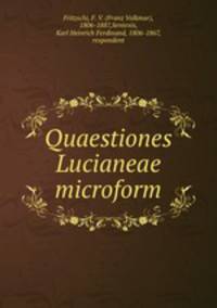 Quaestiones Lucianeae microform