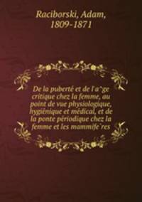 De la puberte? et de l
