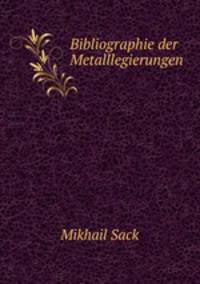 Bibliographie der Metalllegierungen