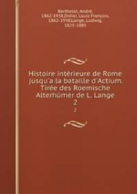 Histoire interieure de Rome jusqu