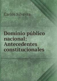 Dominio publico nacional: Antecedentes constitucionales