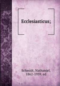 Ecclesiasticus;