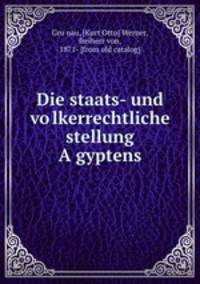 Die staats- und vo?lkerrechtliche stellung A?gyptens