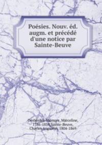 Poesies. Nouv. ed. augm. et precede d