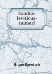 Exodus-leviticus-numeri