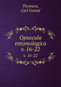 Opuscula entomologica. v. 16-22