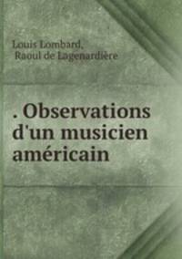 . Observations d
