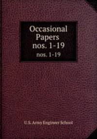 Occasional Papers .. nos. 1-19