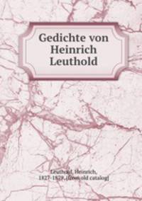 Gedichte von Heinrich Leuthold