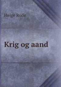 Krig og aand