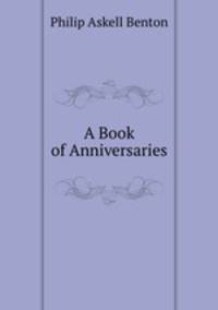 A Book of Anniversaries