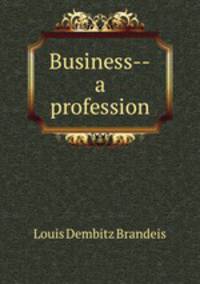 Business--a profession