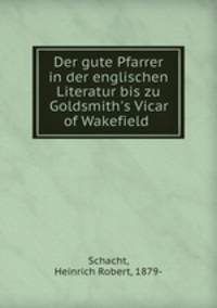 Der gute Pfarrer in der englischen Literatur bis zu Goldsmith