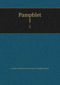 Pamphlet. 1