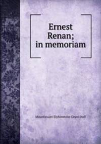 Ernest Renan; in memoriam