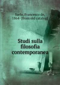 Studi sulla filosofia contemporanea