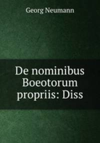 De nominibus Boeotorum propriis: Diss