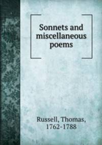 Sonnets and miscellaneous poems