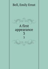 A first appearance. 3