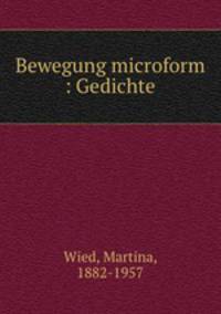Bewegung microform : Gedichte