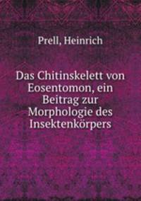 Das Chitinskelett von Eosentomon, ein Beitrag zur Morphologie des Insektenkorpers