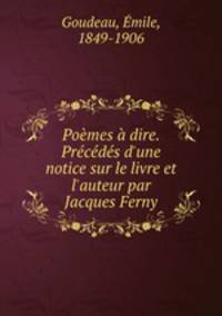 Poemes a dire. Precedes d