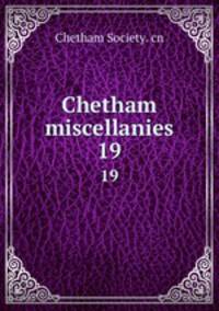 Chetham miscellanies. 19