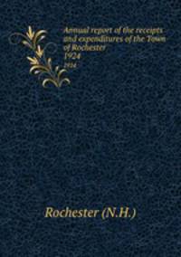 Annual report of the receipts and expenditures of the Town of Rochester. 1924