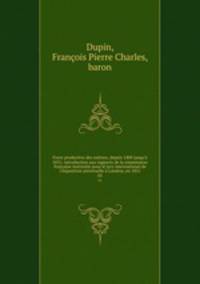 Force productive des nations, depuis 1800 jusqu