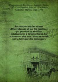 Recherches sur les ruines d
