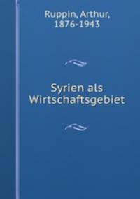 Syrien als Wirtschaftsgebiet