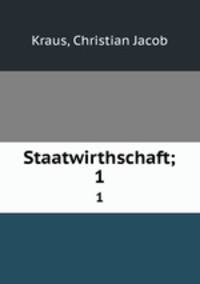 Staatwirthschaft;. 1
