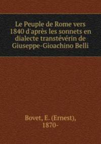 Le Peuple de Rome vers 1840 d
