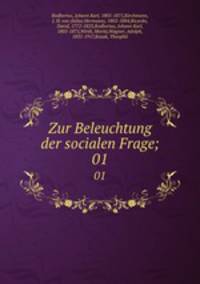 Zur Beleuchtung der socialen Frage;. 01