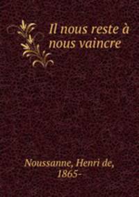 Il nous reste a nous vaincre