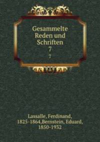 Gesammelte Reden und Schriften. 7