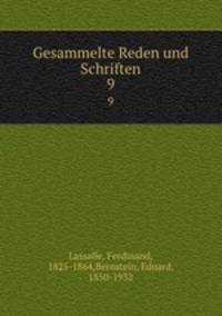 Gesammelte Reden und Schriften. 9